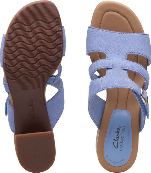 Clarks Sandals Desirae Palm Powder Blue