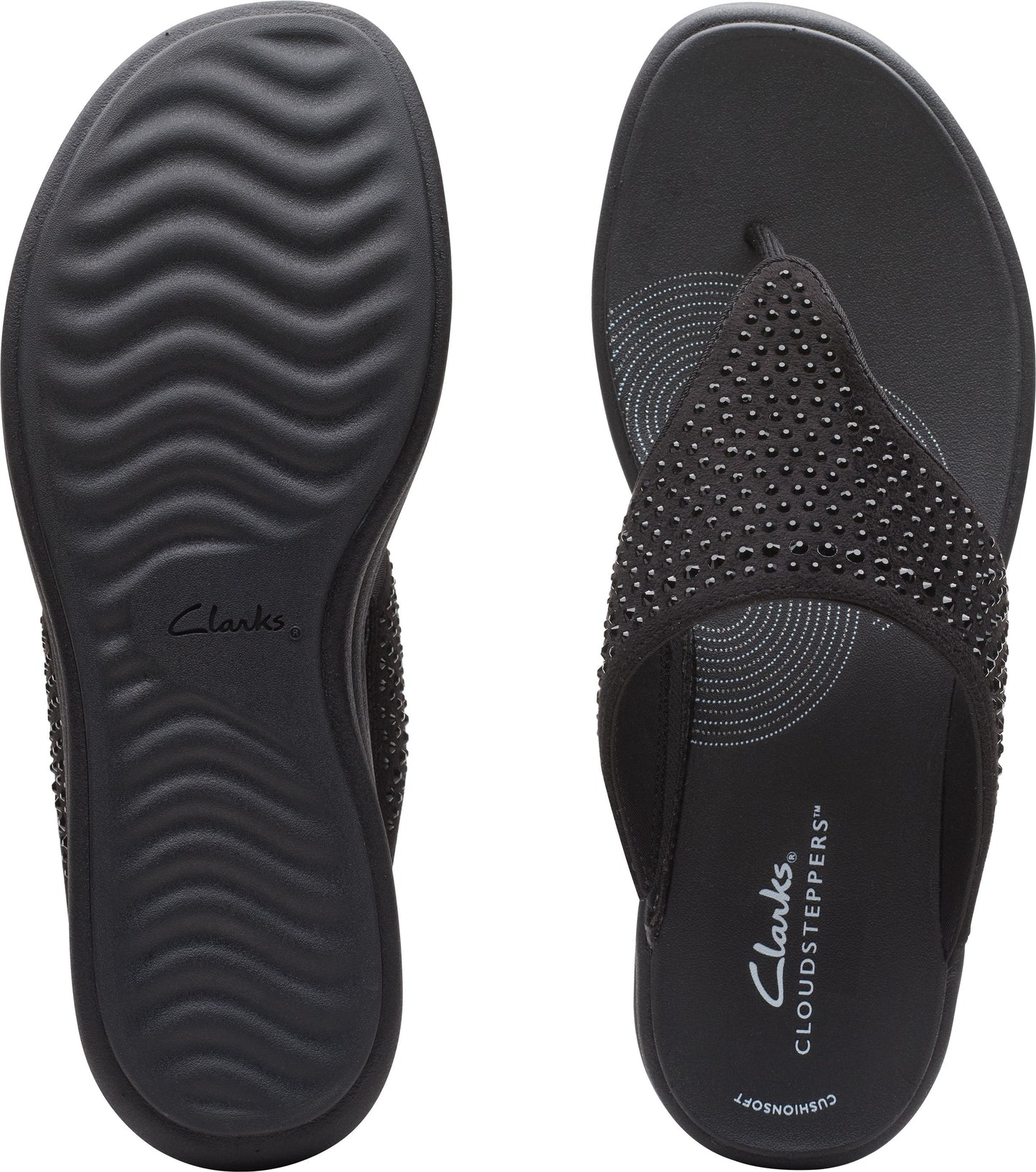 Clarks Sandals Drift Jaunt Black