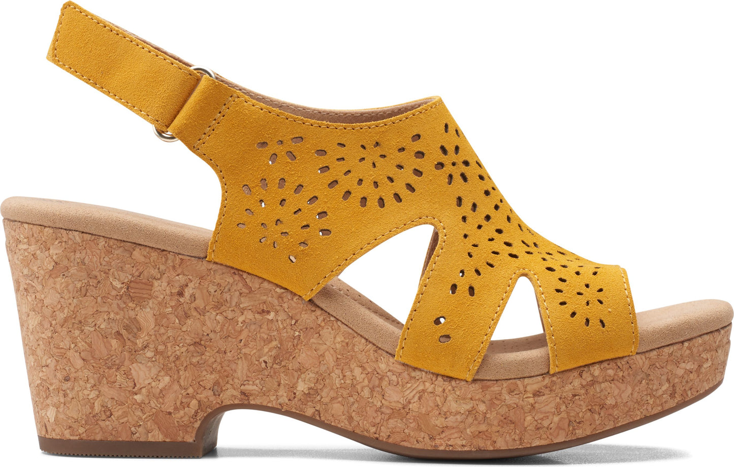 Clarks Sandals Giselle Bay Golden Yellow
