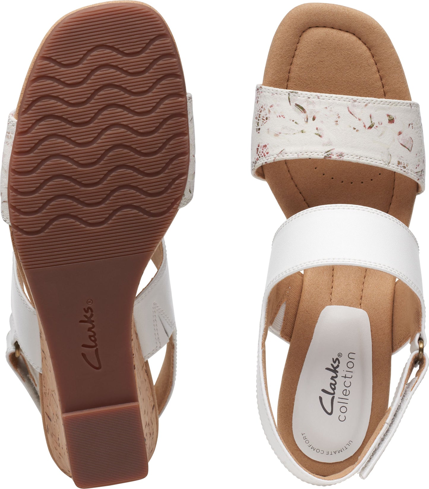 Clarks Sandals Kyarra Faye White