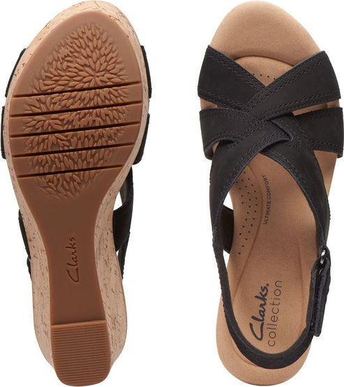 Clarks Sandals Rose Erin Black