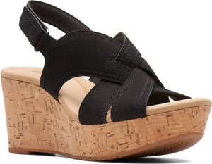 Clarks Sandals Rose Erin Black