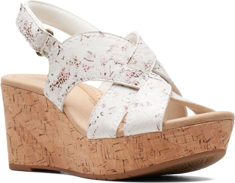 Clarks Sandals Rose Erin Pink Floral