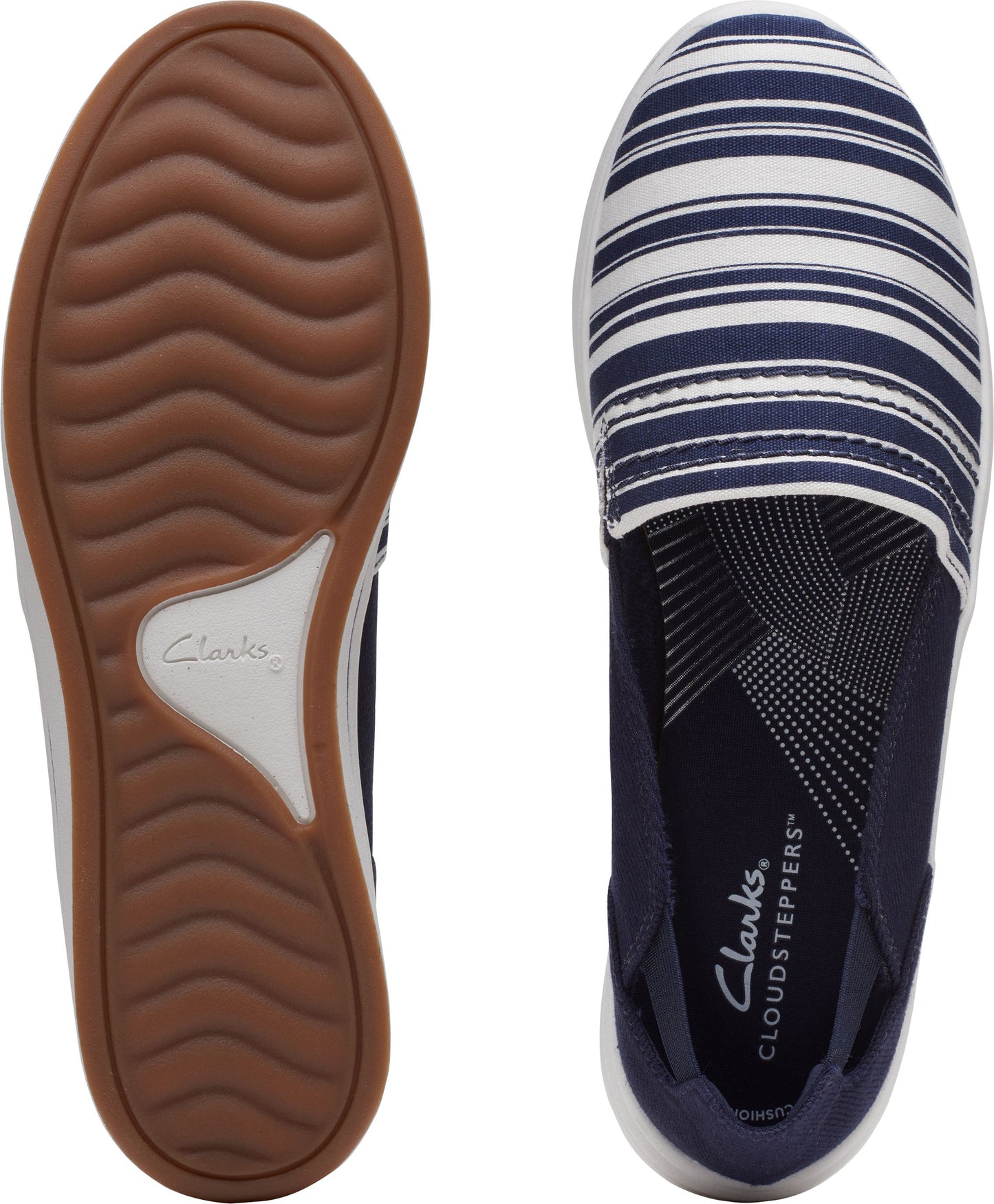 Clarks Shoes Breeze Step Navy/white