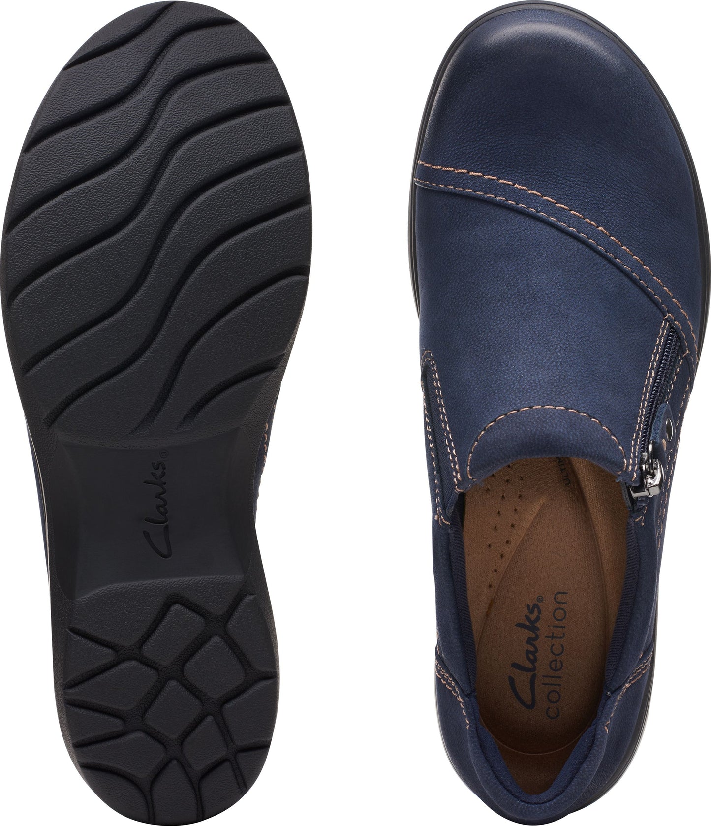 Clarks Shoes Carleigh Ray Navy Nubuck