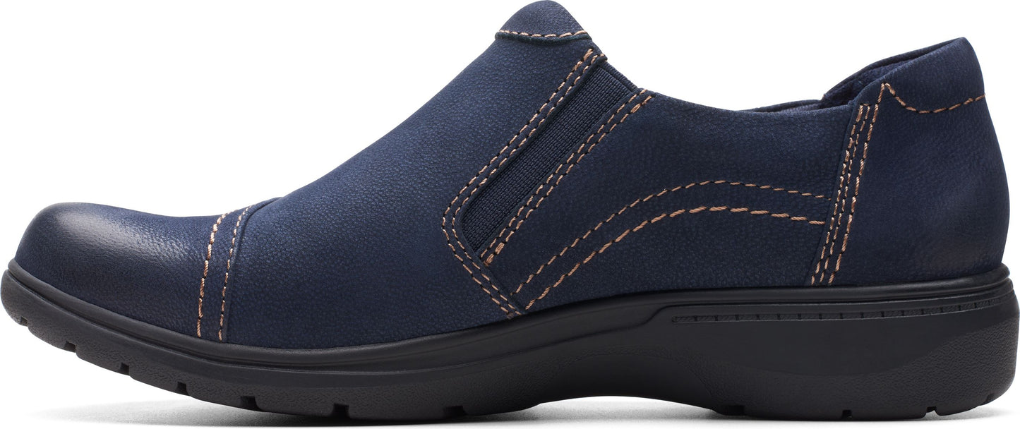 Clarks Shoes Carleigh Ray Navy Nubuck