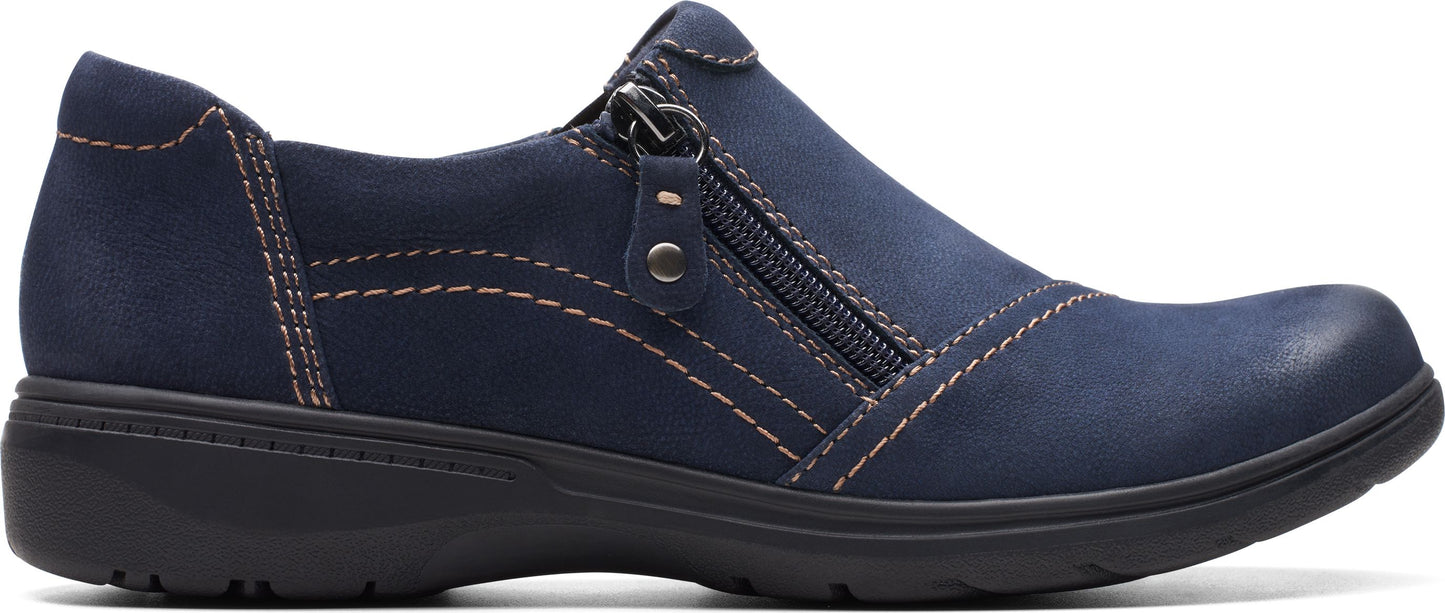 Clarks Shoes Carleigh Ray Navy Nubuck