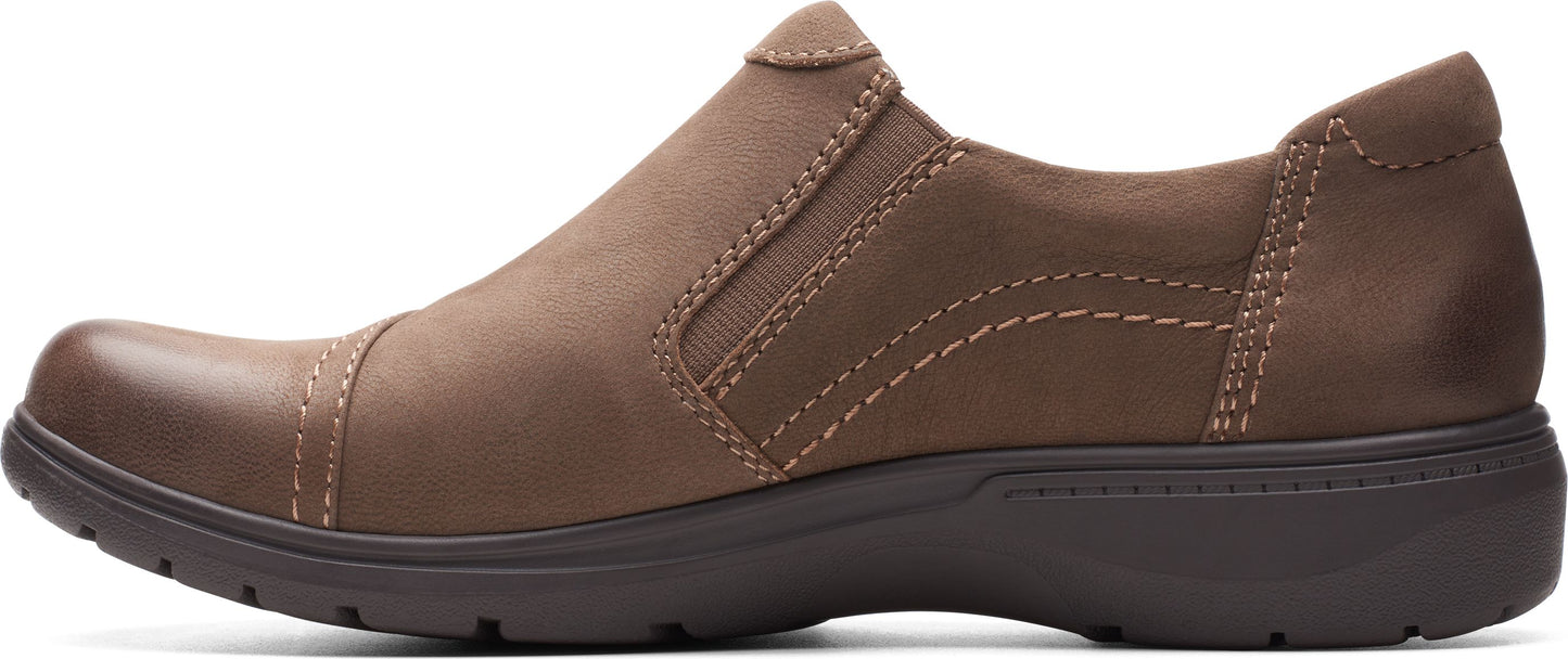 Clarks Shoes Carleigh Ray Taupe Nubuck