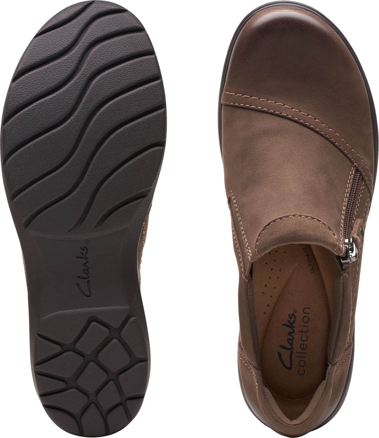 Clarks Shoes Carleigh Ray Taupe Nubuck