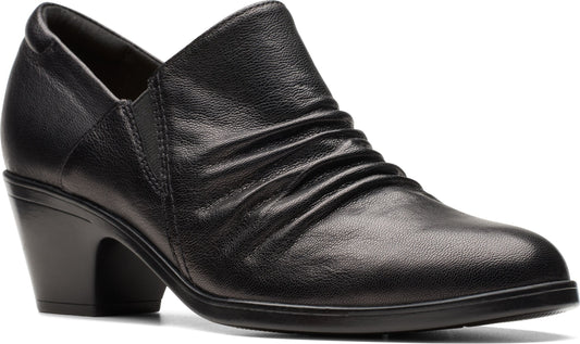 Clarks Shoes Emily 2 Cove Black Leather
