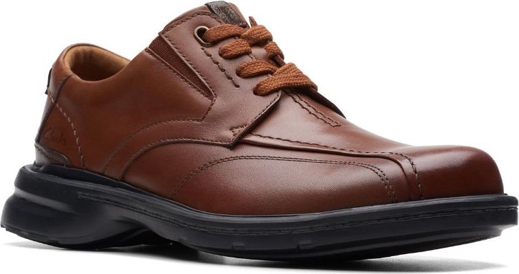 Clarks Shoes Gessler Lace Dark Tan