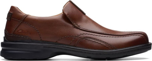Clarks Shoes Gessler Step Dark Tan