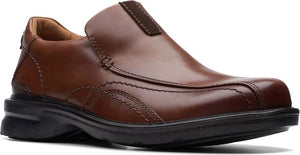Clarks Shoes Gessler Step Dark Tan