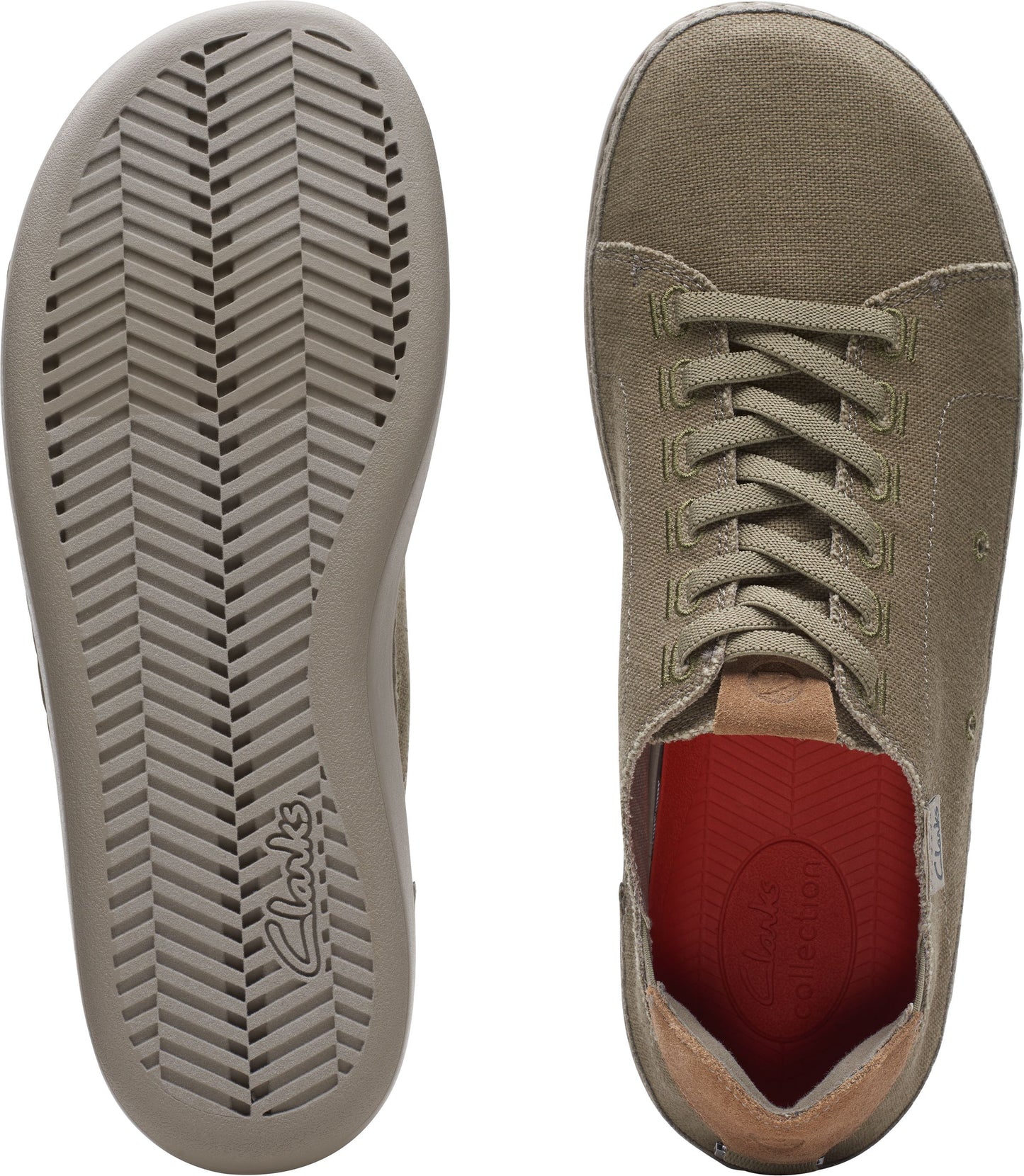Clarks Shoes Higley Lace Green