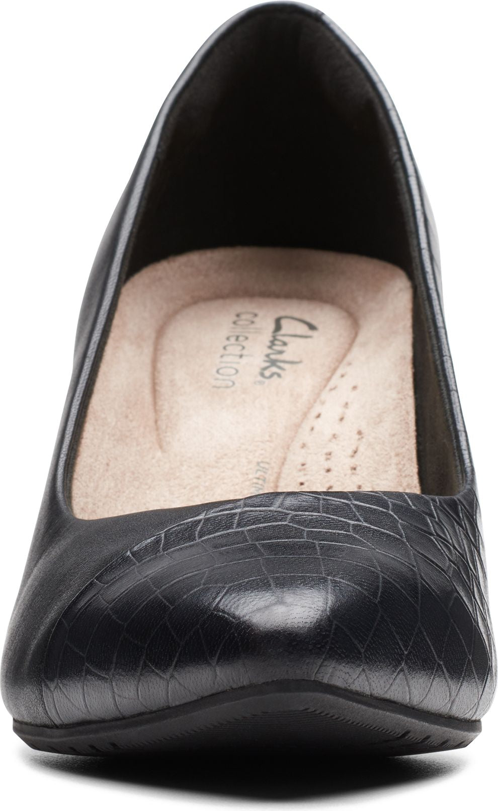 Clarks Shoes Kataleyna Rose Black Croc