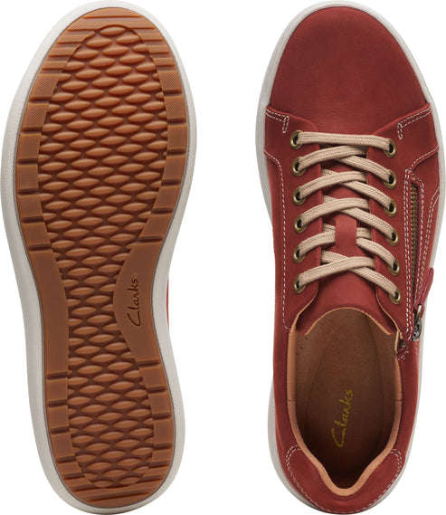 Clarks Shoes Nalle Lace Chestnut Nubuck