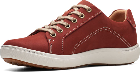 Clarks Shoes Nalle Lace Chestnut Nubuck