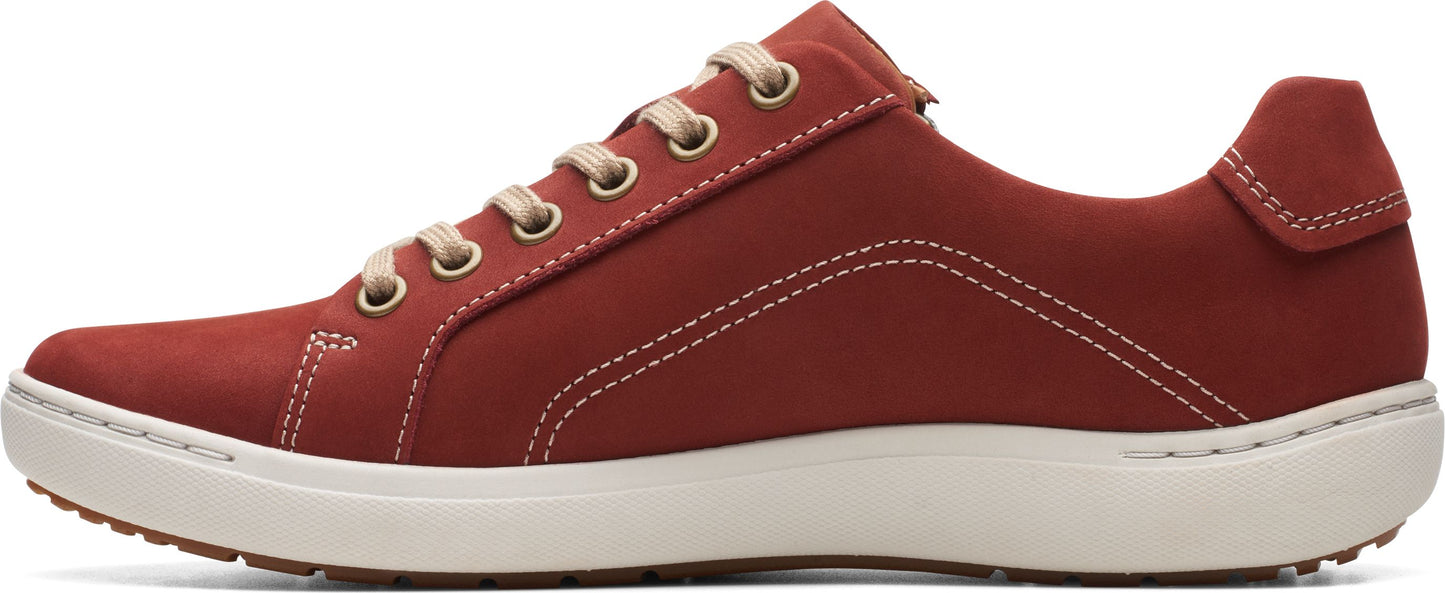 Clarks Shoes Nalle Lace Chestnut Nubuck