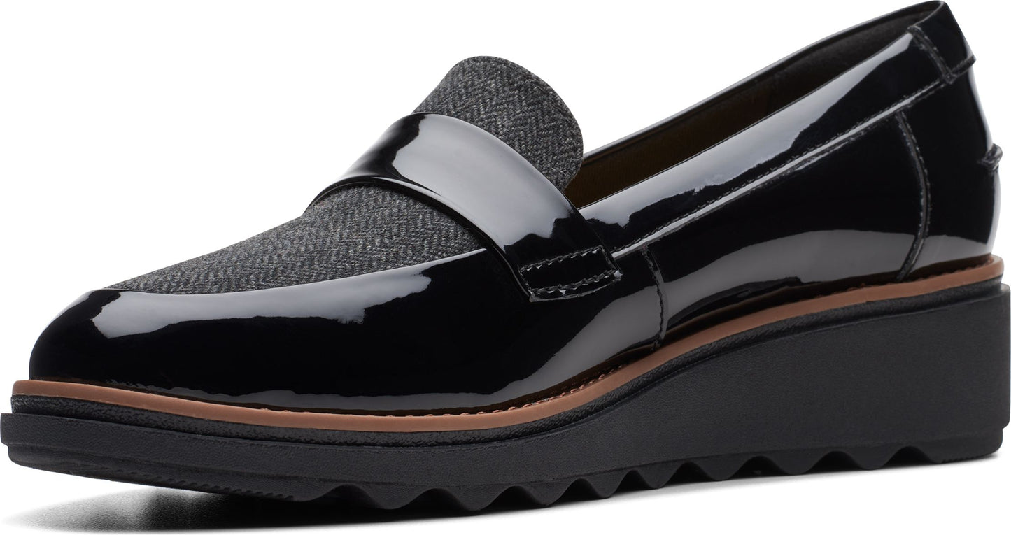 Clarks Shoes Sharon Gracie Black Interest