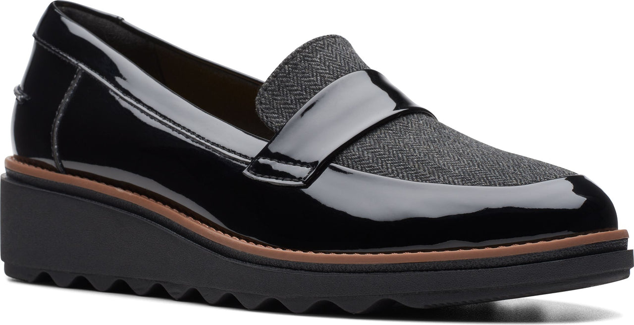 Clarks Shoes Sharon Gracie Black Interest