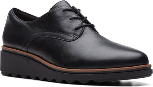 Clarks Shoes Sharon Rae Black Leather