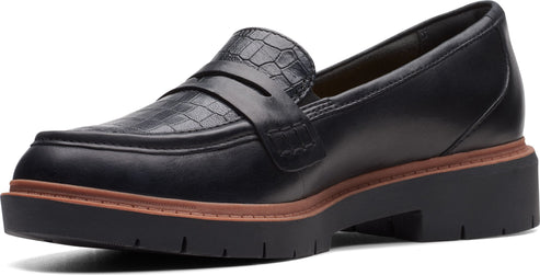 Clarks Shoes Westlynn Ayla Black Leather