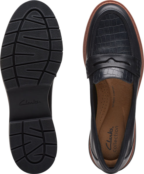 Clarks Shoes Westlynn Ayla Black Leather