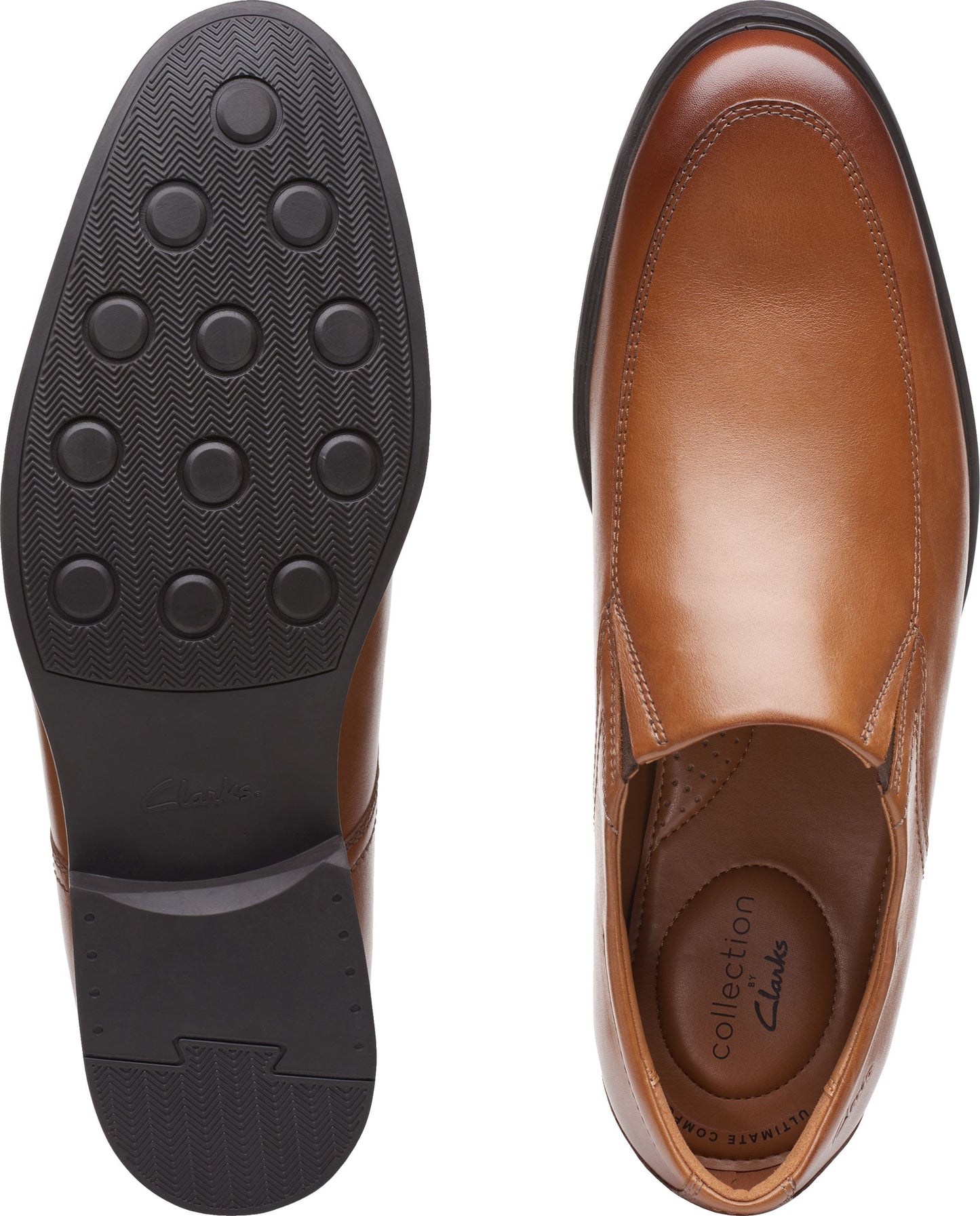 Clarks Shoes Whiddon Step Dark Tan