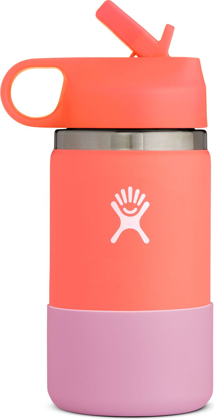 Hydro Flask Accessories 12oz Kids Wide Straw Lid & Boot Hibiscus