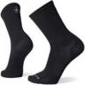 Two black socks, one upright, one slightly tilted.