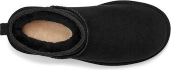 black sheepskin ankle boot